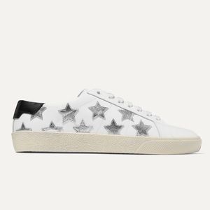 New Saint Laurent Court Leather Sneakers